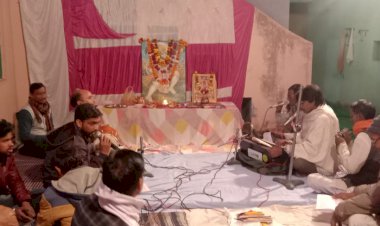 हनुमान मंदिर में हुए संगीतमय सुंदरकांड के पाठ