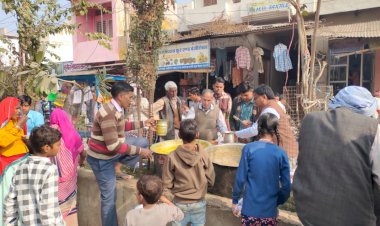 बड़ौदामेव कस्बे मे पौष बड़ा महोत्सव कार्यक्रम हुआ आयोजित