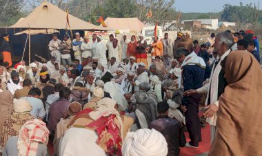 आदि बद्री पर्वत श्रंखला मे खनन के विरोध में धरना आठवें दिन भी जारी, धरनार्थियों ने रोके खनन के वाहन