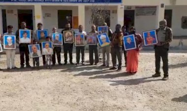 छोटे भाई की पुण्यतिथि पर 18 महापुरुषों की तस्वीरें विधालय को की  भेंट