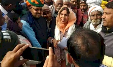 सासंद रंजीता काेली से तसई सरपंच के नेतृत्व मे ग्रामीणाे ने विकास कराने की मांग