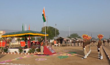अरावली की वादियों में अनेकता में एकता का रंग दिखाई दिया, धूमधाम से मना मौजपुर के एसएसबी ट्रेनिंग सेंटर पर 72 वां गणतंत्र दिवस