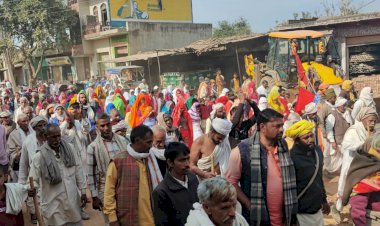 ब्रज के पर्वतों पर हो रहे खनन के विरुद्ध में आदिबद्री परिक्रमा यात्रा का ग्राम पसोपा में हुआ समापन,  2 फरवरी से आंदोलन को उग्र करने की दी चेतावनी