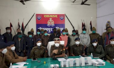 रेलवे क्रॉसिंग के पास लूट की नीयत से गोली मारकर घायल करने वाले 8 शातिर बदमाश गिरफ्तार