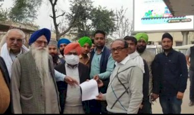 6 फरवरी को चक्का जाम की चेतावनी, किसानों ने सौंपा एसडीएम को ज्ञापन