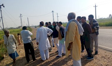 पशुहाट के लिए नपा अध्यक्ष रामावतार मित्तल ने जमीन का किया अवलोकन