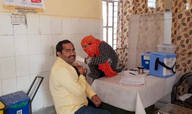 पंचायतराज विभाग के अधिकारी व कर्मचारियों के 109 कर्मियों का किया गया वैक्सीनेशन