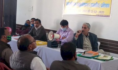 आमुखीकरण की कार्यशाला मे पंचायतराज संबंधित प्रशिक्षण .