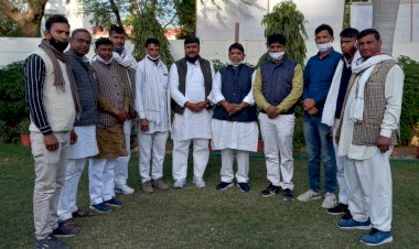 कठूमर सरपंच संघ का शिष्टमंडल जयपुर में तीन मंत्रियो से मिला