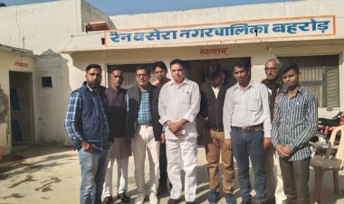 नगर पालिका चैयरमैन सीताराम यादव ने किया रैन बसेरा व फायर स्टेशन का औचक निरीक्षण