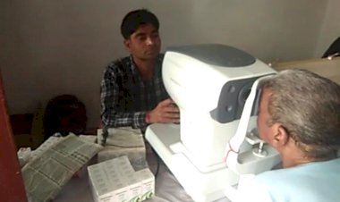 महाराजा सूरजमल की 315वीं जयंती के मौके पर लगाया आँखों कैंप