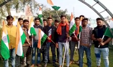 पुलवामा हमले में शहीद जीतराम की दूसरी बरसी पर निकाली तिरंगा रैली