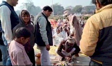 अमिताभ बैरवा ने श्मशान घाट के निर्माण कार्य का किया भूमि पूजन