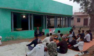 श्री गोविन्द देव परोपकारी ट्रस्ट के तत्वावधान में आयोजित योग कक्षा