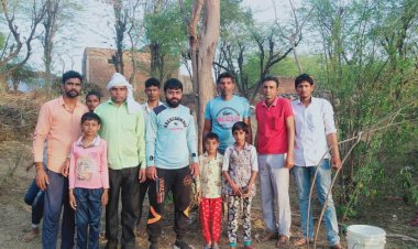 रसगन गांव में असामाजिक तत्वों ने गाय का मुंह बांधकर किया घायल गोवंश प्रेमियों ने किया उपचार