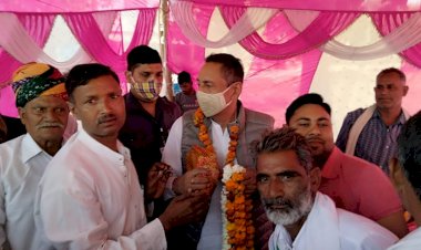 बसेठ में किया पूर्व कैबिनेट मंत्री महाराजा विश्वेंद्र सिंह का जोरदार स्वागत सम्मान