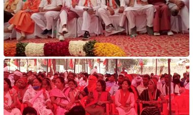 बीजेपी नेता मोहित यादव  हुए हमले के आरोपियों की गिरफ्तार नही होने पर बहरोड़ में की क्रान्ति रैली