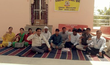 पटवार संघ ने मांगों को लेकर किशनगढ़ बास उपखंड क्षेत्र के पटवारियों की जारी रही कलम बंद हडताल