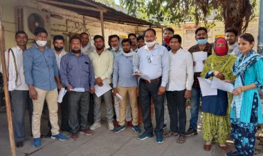 बयाना में पटवारियो ने चौथे दिन भी रखी कलमबन्द हडताल