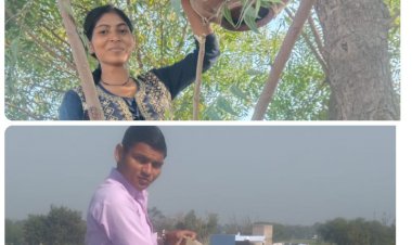 आनंदम विषय के अंतर्गत विद्यार्थियों ने बेजुबान पंछियों के लिए लगाएं परिंडे