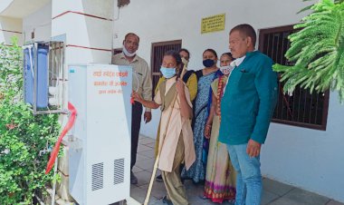 लाड़ो स्पोर्ट्स एकेडमी ने बापुनगर  के सरकारी स्कूल मे लगावाया वॉटर कूलर