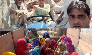 सरपँच घर -घर जाकर कोरोना टीकाकरण के लिए कर रहे लोगो को जागरूक