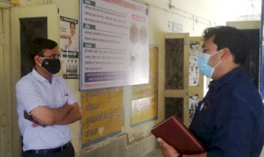 एसडीएम ने किया औचक निरीक्षण, नरेगा कार्य मे 40 में से मौके पर मिले 16 मजदूर