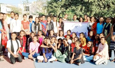 भीलवाड़ा में लाड़ो ने मनाया दूसरा स्थापना दिवस