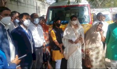 बानसूर विधानसभा को तीन नई क्रिटिकल एम्बुलेंस की मिली सौगात