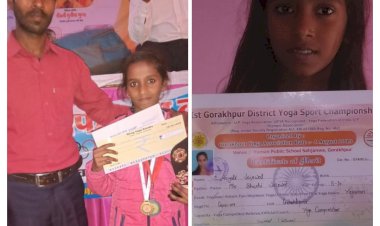 12 वर्ष की अंजलि जायसवाल ने योग खेल जगत में जीते कई गोल्ड मैडल