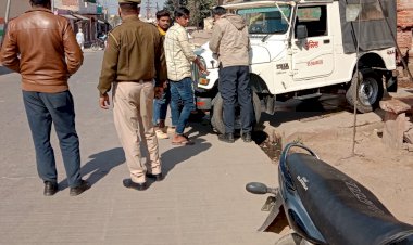 पुलिस ने चलाया वाहन चैकिंग अभियान काटे चालान