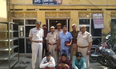 नौगावां पुलिस ने 72 घंटो में बाबा लालदास मंदिर व गुरुद्वारे सहित चोरी की 8 वारदातों का किया खुलासा