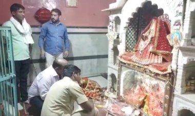 मनसा माता मंदिर को चोरों ने बनाया निशान,  मंदिर से 25 छत्र चोरी कर ले गए बदमाश