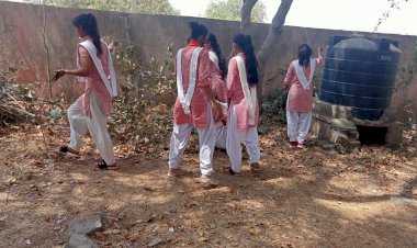 कन्या महाविद्यालय में अखिल भारतीय विद्यार्थी परिषद की छात्राओं ने किया सफाई अभियान का आगाज