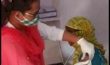 मुबारिकपुर सीएचसी पर हुआ कोरोना वैक्सिनेशन