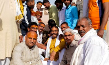 विधि विधान के साथ की गई खेड़ादेवत माता की मूर्तियों की स्थापना