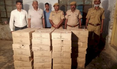 गढीबाजना पुलिस ने अवैध शराब से भरी बोलेरो की जब्त,  आरोपी अंधेरे का फायदा उठाकर हुए फरार