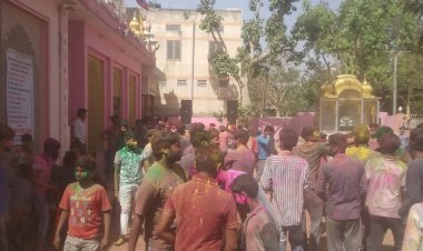 खैरथल  के श्री श्याम मंदिर में मनाया गया होली पूर्व