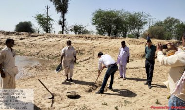 कठूमर बीडीओ ने किया नरेगा कार्यों का निरीक्षण