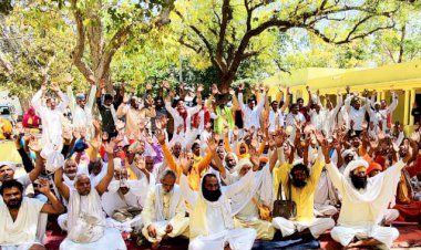 धरनार्थियों ने 10 अप्रेल के बाद होने वाले महापड़ाव की तैयारी में झोंकी ताकत