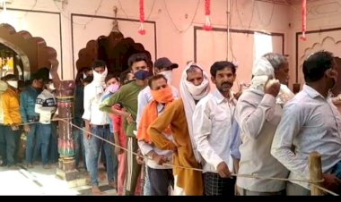 प्रशासन की सहमति पर कोविड-19  नियमों की पालना के  साथ श्रद्धालुओं किए बाबा गरीब नाथ महाराज के दर्शन