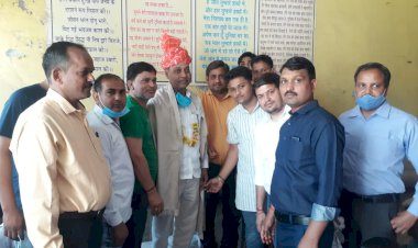 कठूमर वैश्य समाज ने किया पूर्व विधायक बनवारीलाल सिंघल का स्वागत सम्मान