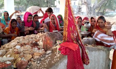 थानागाजी कस्बे में महिलाओं ने शीतला पूजन कर की सुख समृद्धि की कामना