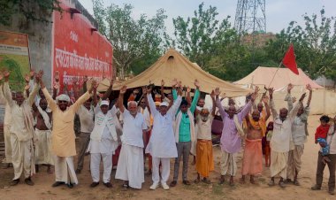 धरने के  80 दिन बाद भी आदिबद्री में खनन बंद नहीं होने पर ब्रजवासी व संतों में आक्रोश