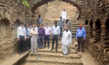 सीओ ने किया थानागाजी पँचायत समिति के अधीन बावड़ियों का निरीक्षण