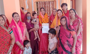 खैरथल मंडल की नवनियुक्त अध्यक्ष रेखा शर्मा का हुआ सम्मान