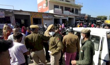 कोरोना संक्रमण को लेकर कुम्हेर में दूसरे दिन भी सख्ती