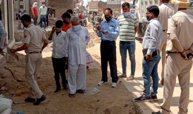 कोरोना के बढ़ते प्रकोप पर नौगावां में प्रशासन हुआ सख्त