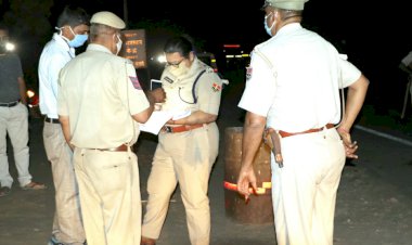 अलवर पुलिस अधीक्षक ने किया अन्तर्राजीय चैक पोस्ट नौगांवा का निरीक्षण