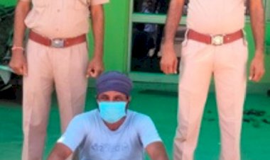 100 लीटर अवैध हथकढ़ शराब, एक मोटरसाइकिल व एक 12 बोर देसी कट्टा जिंदा कारतूस सहित एक आरोपी गिरफ्तार